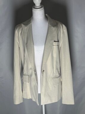 ANTONIO MELANI Cream Lightweight Blazer